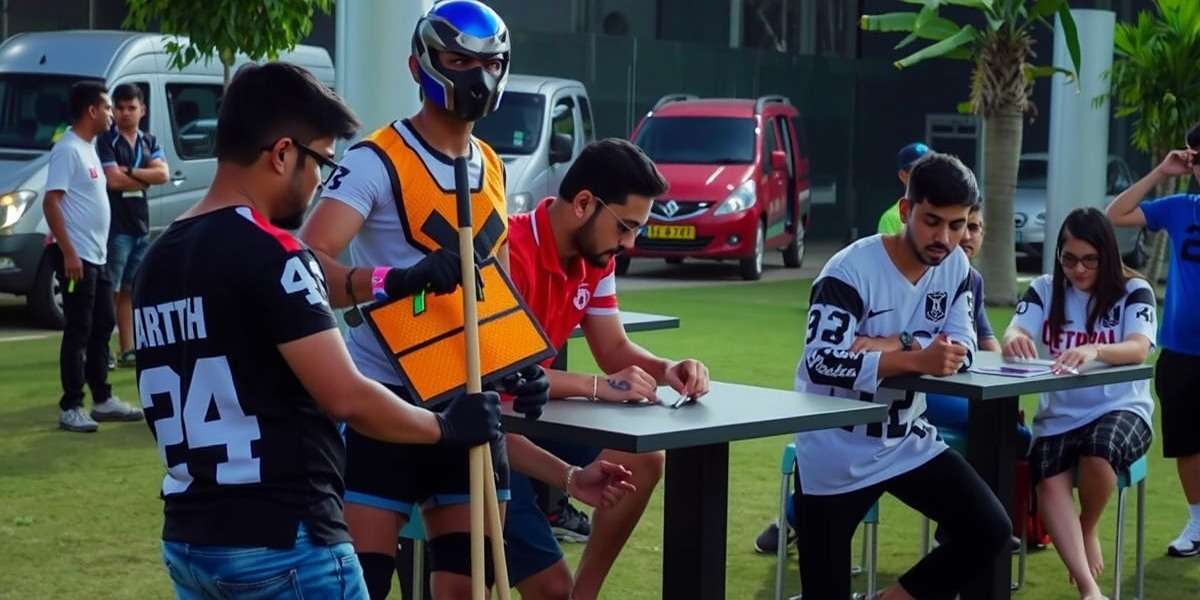Mace Indian Avenger Community Tournament Mace Indian Avenger community meetup in Hyderabad with players gathered for a tournament, wearing character cosplay and team jerseys